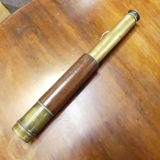 ANTIQUE 4 DRAW 'THE LORD BURY TELESCOPE', J. H. STEWART Ltd. STRAND LONDON L.820 / 435mm 