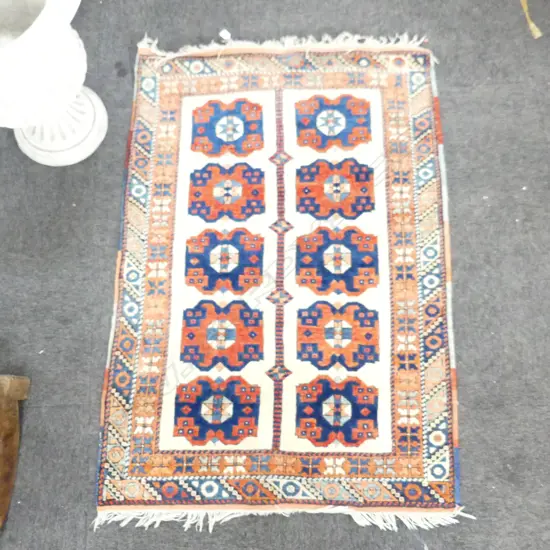 WOOL PILE HAND KNOTTED RUG, 1510x1030mm