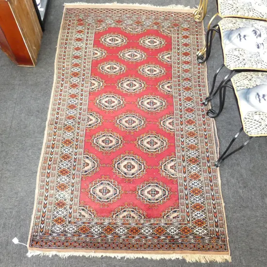 HAND KNOTTED WOOL PILE RUG 2100x1200mm