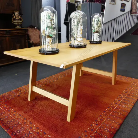 CITTA  AMERICAN OAK DINING TABLE (SEATS SIX) 1805 x 1005 x 730mm