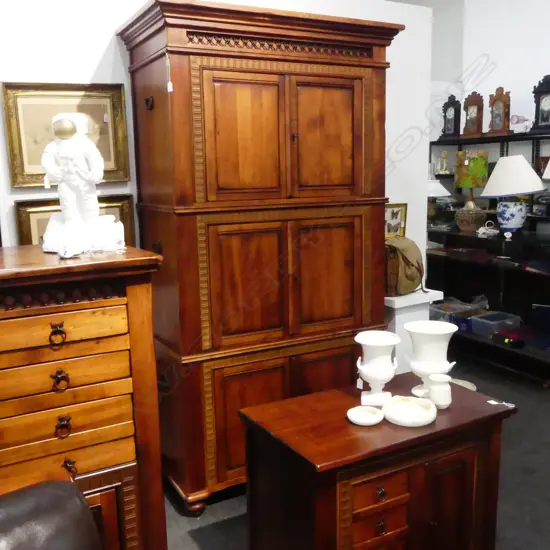 LG STAINED PINE CABINET 1165x600x2125mm