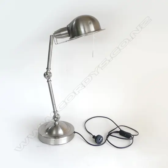 SILVER METAL JIELDE STYLE ADJUSTABLE DESK LAMP  H.540mm