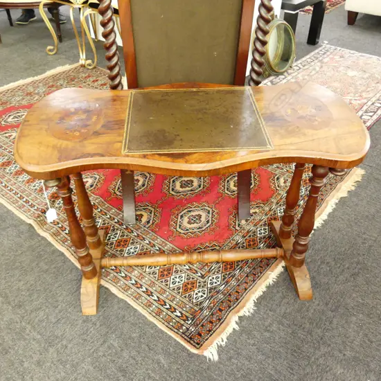 VICTORIAN INLAID SIDE TABLE 890x410x580mm
