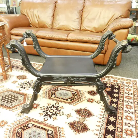 ANTIQUE STYLE STOOL 810x430x600mm