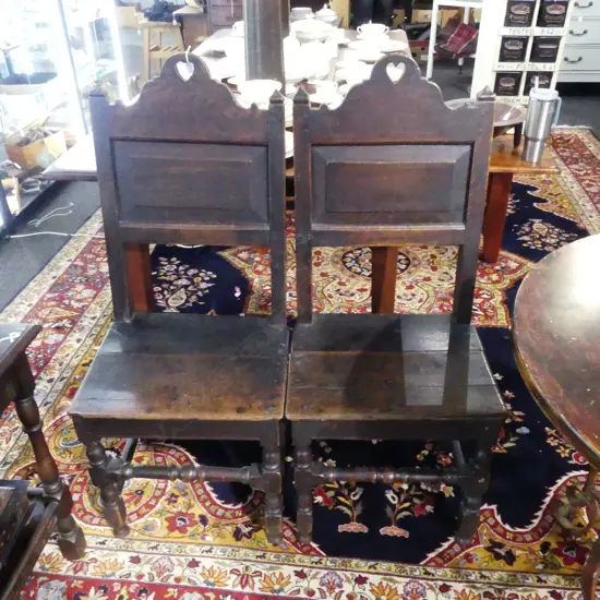 PR ANTIQUE OAK CHAIRS H.1070mm