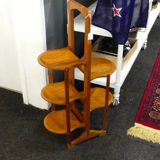 FOLDING WOODEN CAKE STAND H.825mm