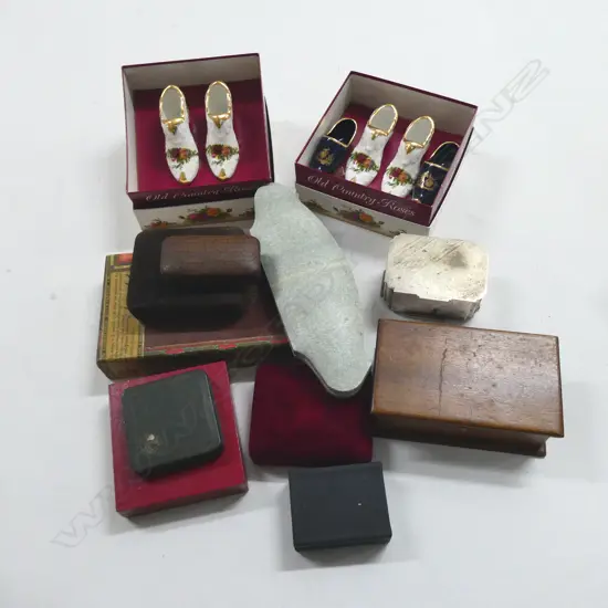ASST. JEWELLERY BOXES, OCR SHOES ETC