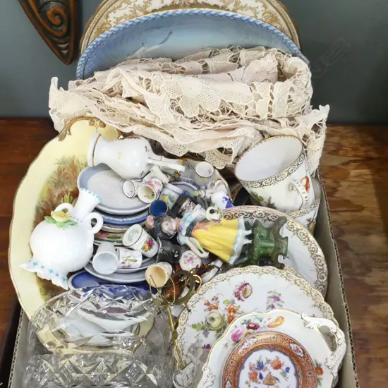 ASST. QUALITY CHINA, LACE ETC