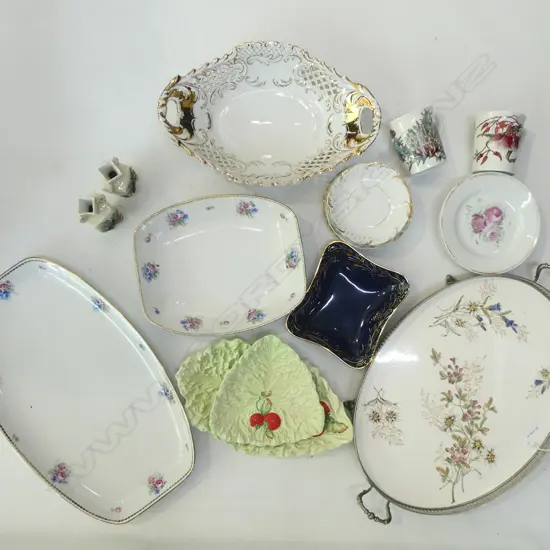 ASST. CHINA INCL. 2 CARLTONWARE, CHINA SERVING TRAY (FAULTS), etc