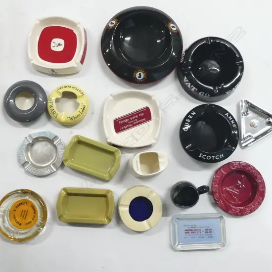 ASST. QUANTITY ADVERTISING ASHTRAYS 