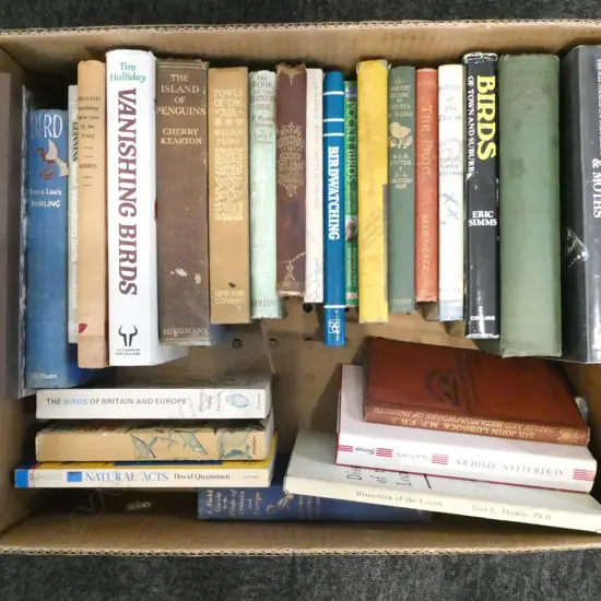 ASST BOOKS; BIRDS, SPIDERS, etc