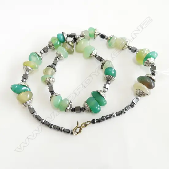 GREEN COSTUME NECKLACE L.500mm
