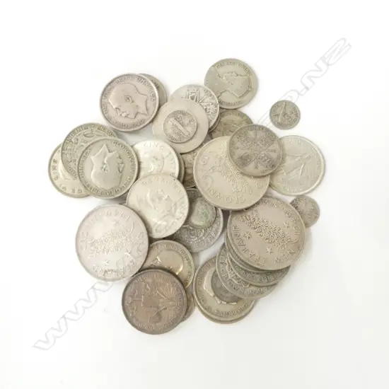 BAG ASST NZ OLD COINS some with silver content