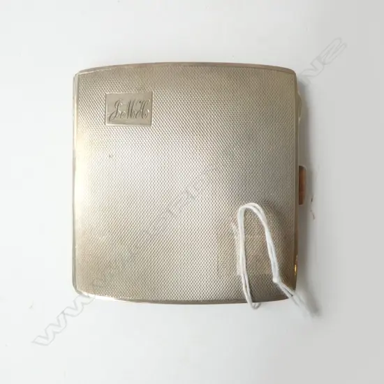 London 1935 SILVER CIGARETTE CASE fine machine engraving 89gms