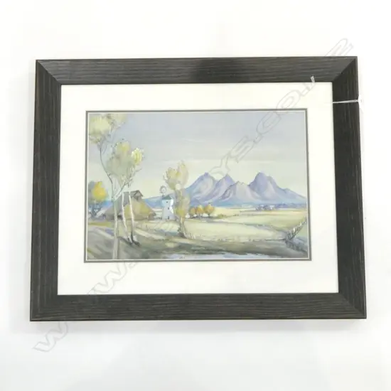 K AIRINI VANE, LANDSCAPE, GOUACHE, 250x370mm