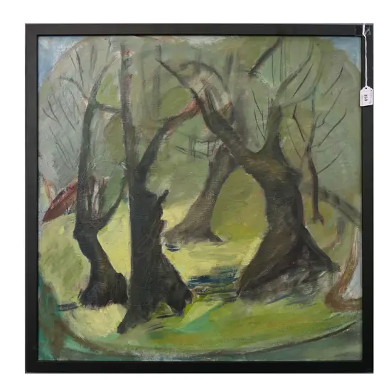 VIDA STEINERT (1903-1999), UNTITLED, OIL ON BOARD, 600x600mm