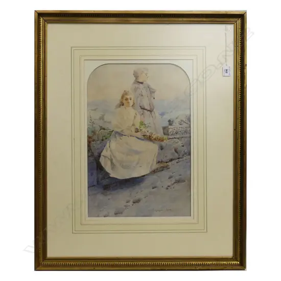 SETTIMIO GIAMPIETRI (1852-1924) ROME, WATERCOLOUR, 460x315mm