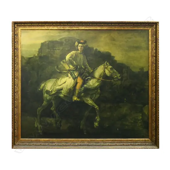 PRINT: REMBRANDT POLISH RIDER 1655 635x735mm