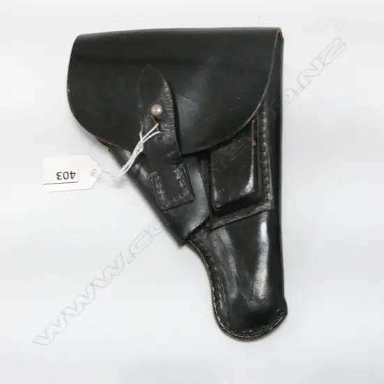 WWII GERMAN WALTHER PPK BLACK LEATHER HOLSTER L.200mm