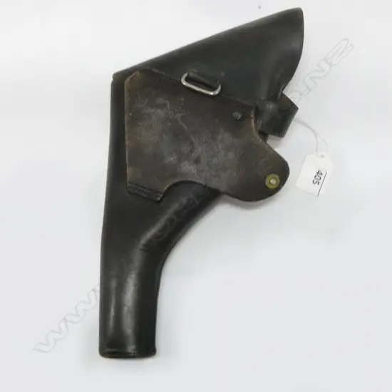 WWI BOER WAR OFFICER'S PRIVATE PURCHASE PISTOL HOLSTER dark brown leather