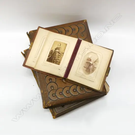 3 VICTORIAN PHOTO ALBUMS
