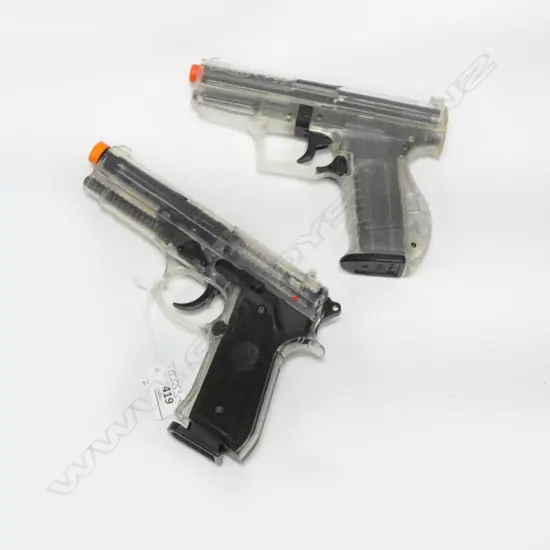 2 SPRING BB GUNS; Note: Buyer must be 18 years of age or over.