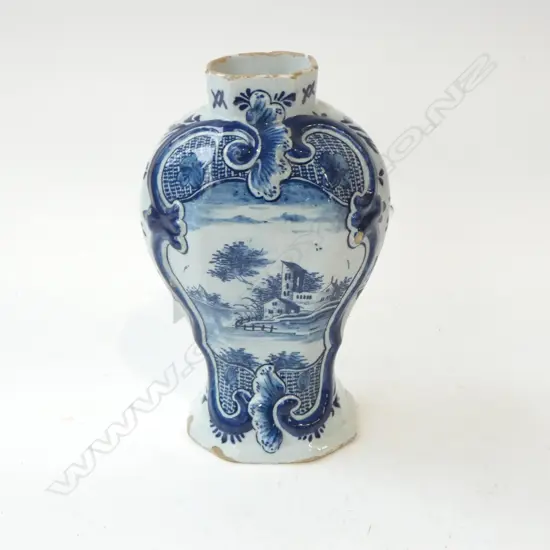 ANTIQUE DELFT VASE (C.1765?) H.200mm