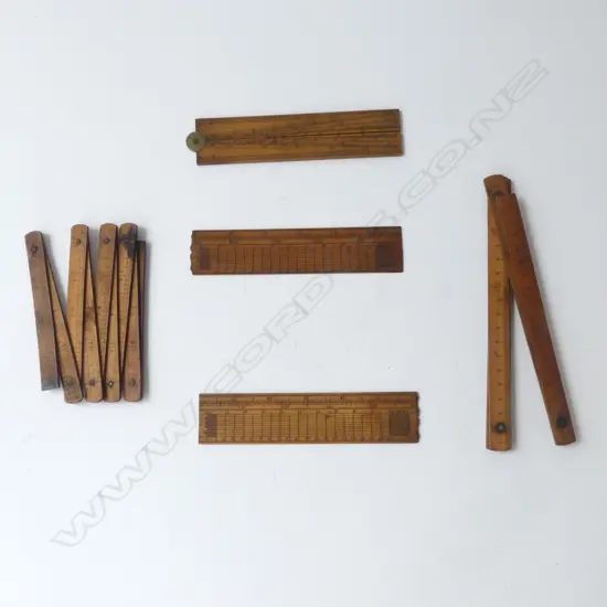 ASST. VINTAGE WOOD RULERS