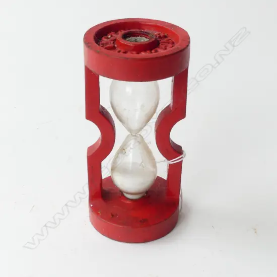 'VICTORIA ENGLAND' METAL HOUR GLASS H.120mm