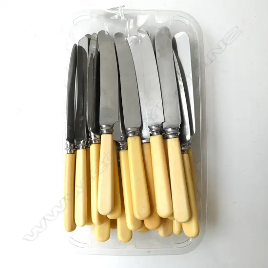 29 ‘BONE’ HANDLE KNIVES SHEFFIELD UK VARIOUS MAKERS