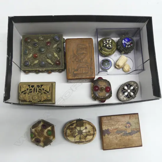 COLLECTION OF 12  SMALL BOXES