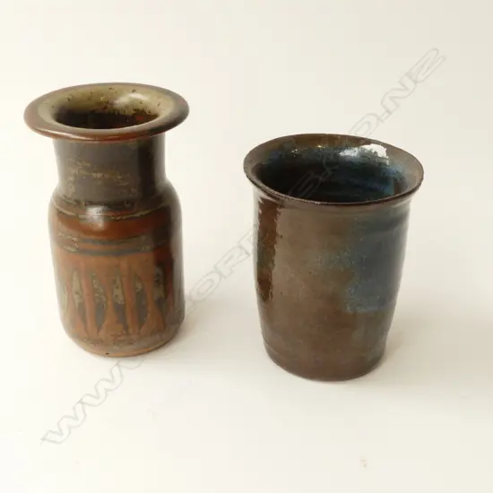 ARNAUD BARRAUD & PAKA POTTERY VASES H.130mm