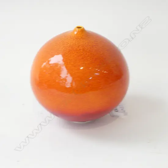 GRAHAM AMBROSE ORANGE ORB VASE H.135mm