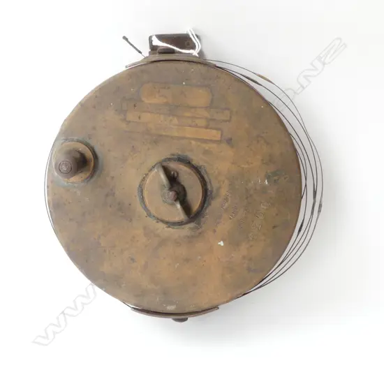 EARLY 20thC BRASS SURVEYORS TAPE MEASURE Dia.165mm