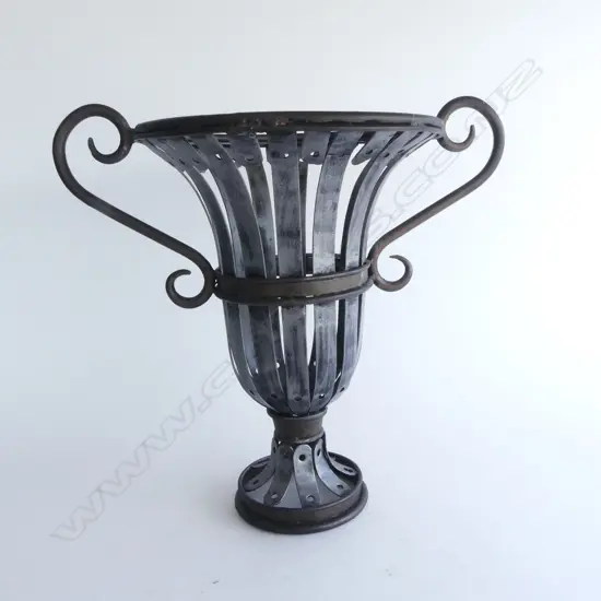 LG METAL URN VASE H.375mm