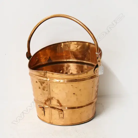 COPPER COAL SKUTTLE Dia.290mm