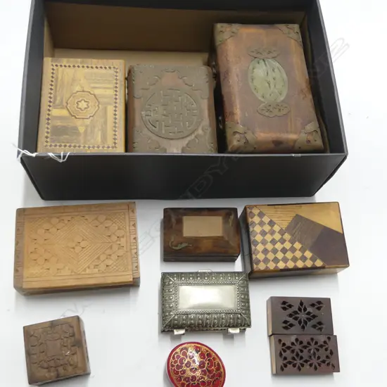 COLLECTION OF 12  TRINKET BOXES