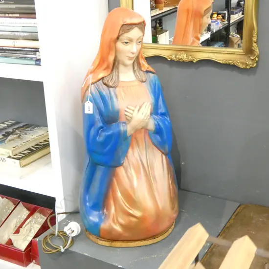 LIGHT UP MADONNA FIGURE H.690mm