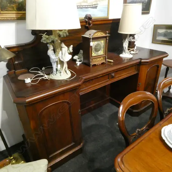 VICTORIAN MAHOGANY SIDEBOARD 2120x640x1450mm
