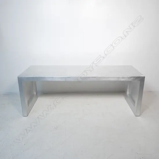 MODERN BENCH, SILVER FINISH 1400x500x510mm