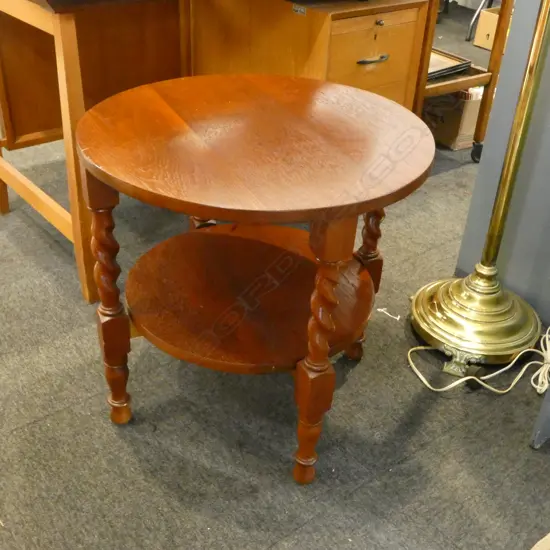 BARLEY TWIST SIDE TABLE D 580 MM