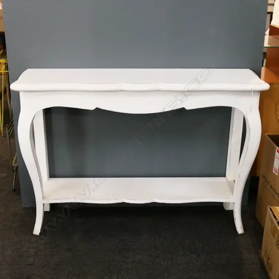 WHITE PAINTED CONSOLE TABLE 110x320x750mm
