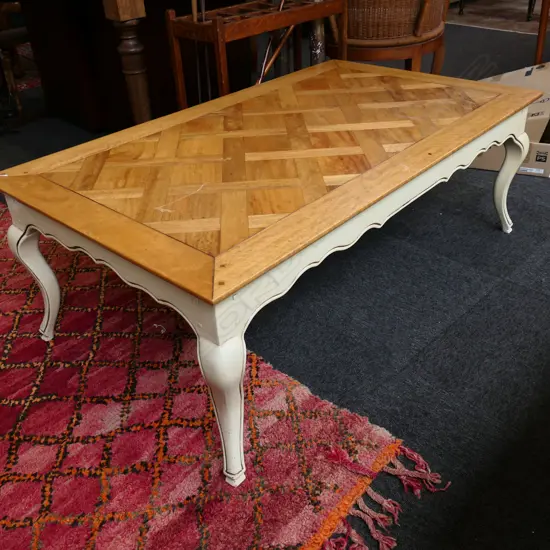 COFFEE TABLE, PARQUET TOP (SCRATCH) 1300x750x450mm