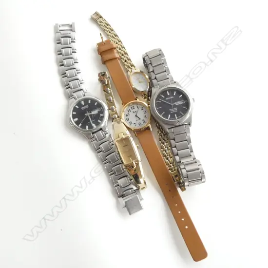5 ASSORTED WRISTWATCHES LOROS SEIKO ETC