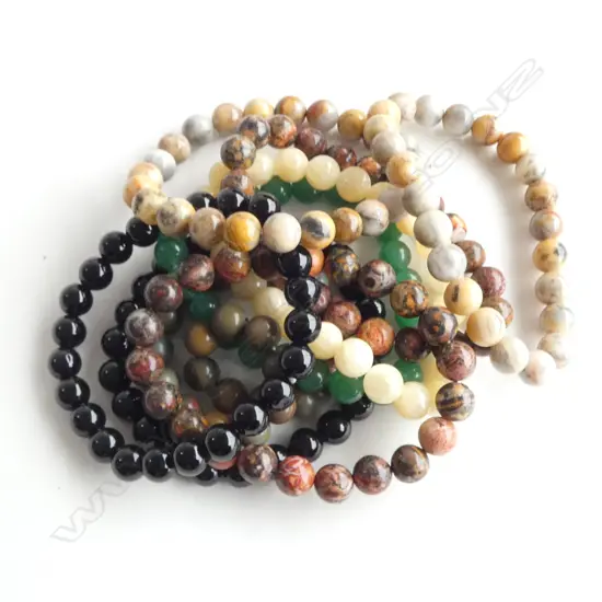 9 STONE BEAD BRACELETS