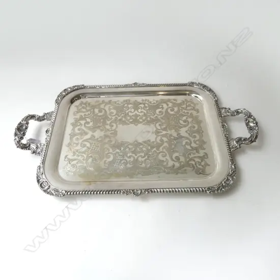 LG SILVER PLATE BUTLERS TRAY 675x390mm
