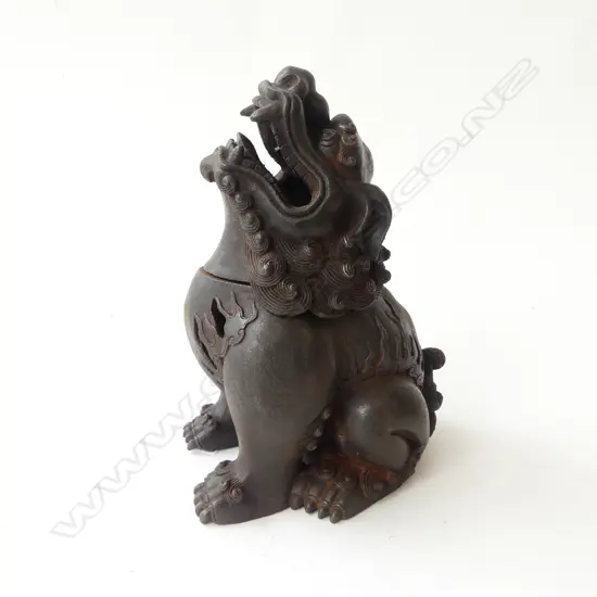 ORIENTAL CAST IRON TEMPLE DOG H.215mm