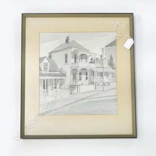 PEGGY SPICER, VILLAS, SIGNED, 255x275mm