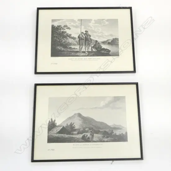 2 NZ LITHOGRAPHS/ENGRAVINGS 350X490MM