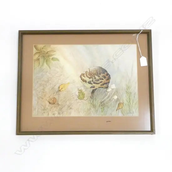 C. SHAW, UNTITLED, WATERCOLOUR, 260x380mm